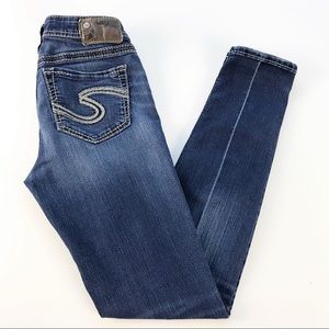 Silver Jeans Suki Super Skinny Stretch Buckle 27